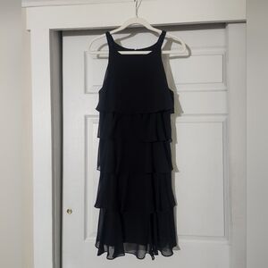5/$25 Dressbarn Elegant Black Tiered Dress